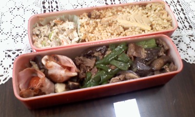 トマトベーコン巻き焼き弁当