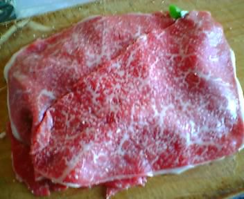 二枚目の肉を重ねて