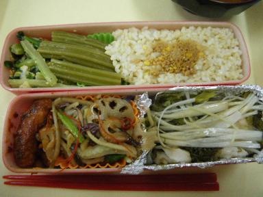 鯛の白ねぎ蒸し弁当
