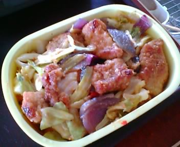 豚天回鍋肉弁当