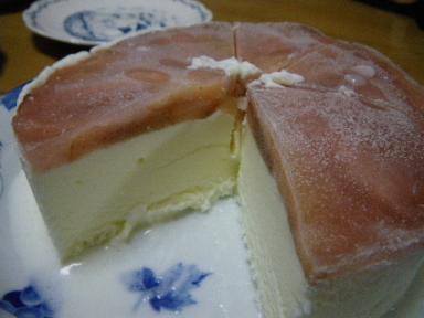 取り寄せアイスケーキカット