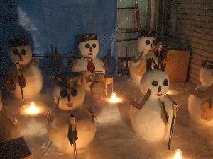 バンド雪だるま