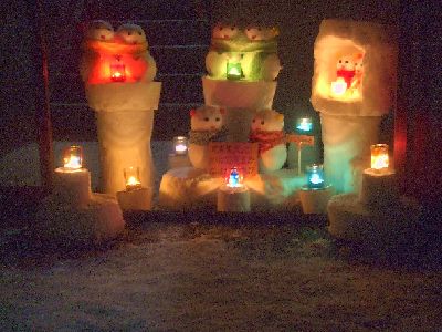 ガンバロー！雪だるま