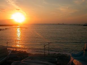 ママ夕陽きれいだね