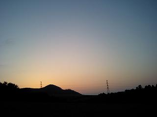 朝焼けの空