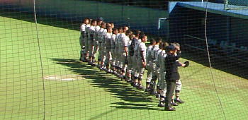 試合前の八王子