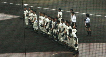 試合前の八王子北高校