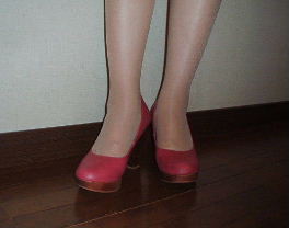 ウエッジパンプス