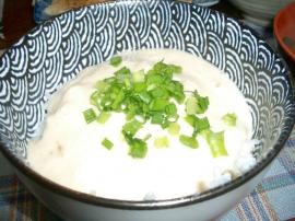 とろろ汁ご飯完成
