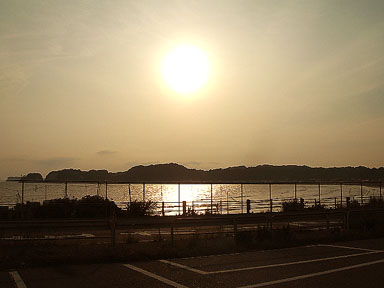 鎌倉某ビーチからの夕景