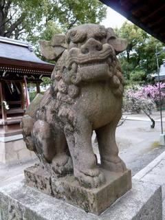 桃山天満宮の狛犬　右