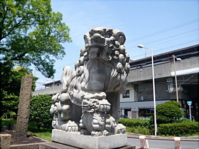 住吉大社の子連れ狛犬