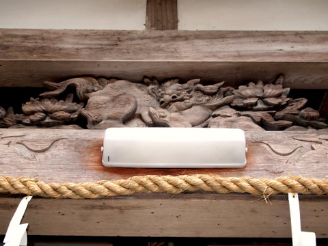 大歳神社の拝殿蟇股