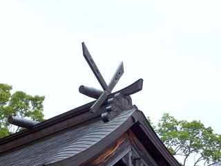 大歳神社の千木