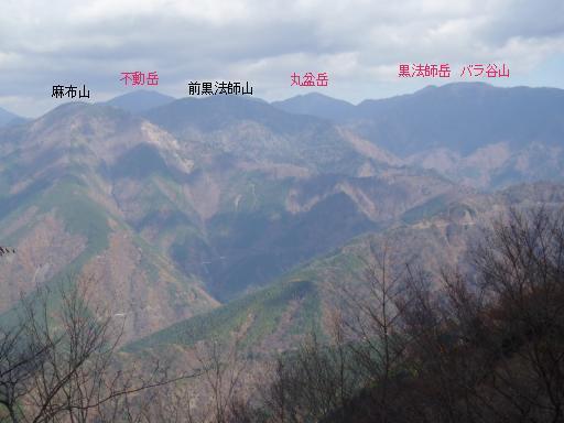 2011-11-20 常光寺山から南アルプス深南部を遠望する