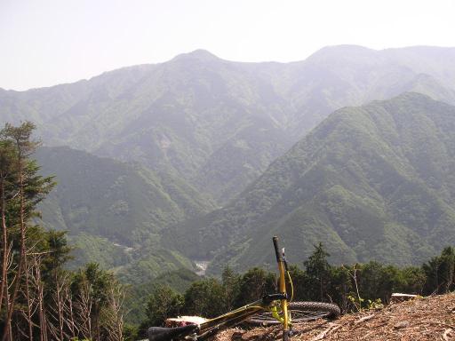 2011-05-21 伐採地から正面に見る下十枚山と十枚山