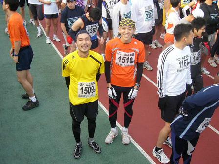 新宿ハーフスタート前