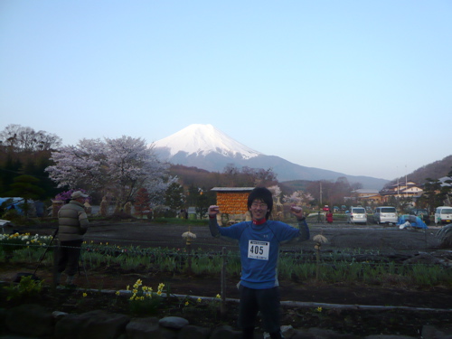 忍野から富士山with仁野