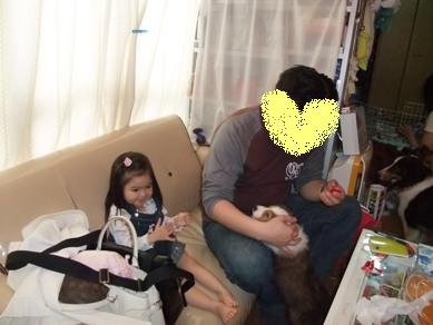 クニさまと姫ちゃんもモフモフ