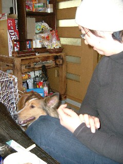 おいらも何か食べたいぞ♪