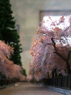 角館の模型を撮影