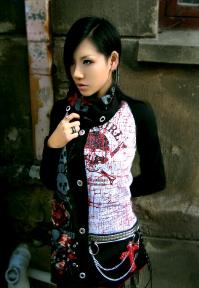 PUNK系長袖Ｔシャツ