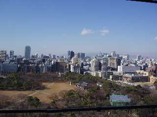 大阪城から
