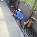 あまりの暑さにうねうね～。