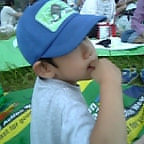 ゆうしゃん、花火待ち中。