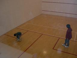 お母しゃんとスカッシュのゆうしゃん