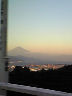 日本平の途中からみえた富士山