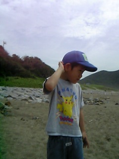 海は苦手～(ーー;)