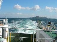 フェリーの後ろ