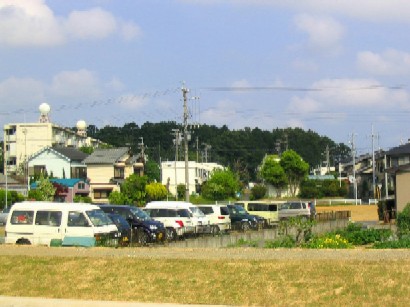 草間駒形方面から