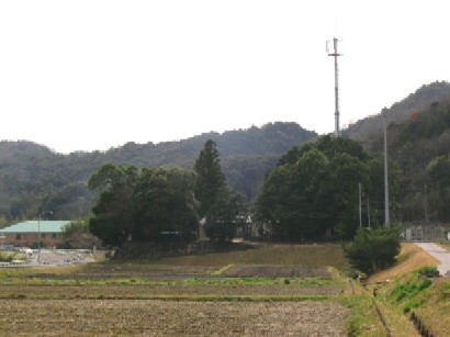 岩戸城跡遠景