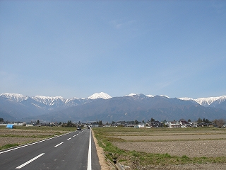 安曇野の青空