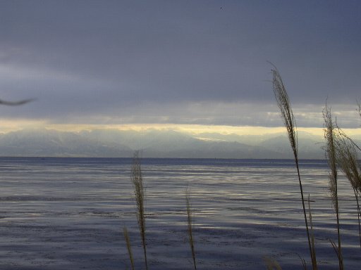 海の向こうの立山連峰２　2008.1.5