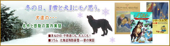 犬の実話,冬日の雪と犬にモノ思う