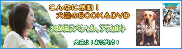 こんなに感動！犬達の本＆DVDアラカルト