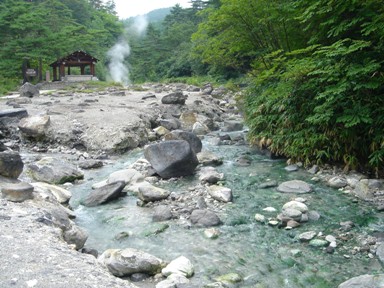 草津温泉　西の河原