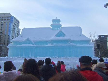 雪像　箱館奉行所