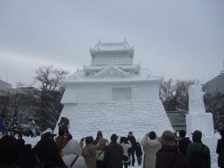 雪像　浜松城