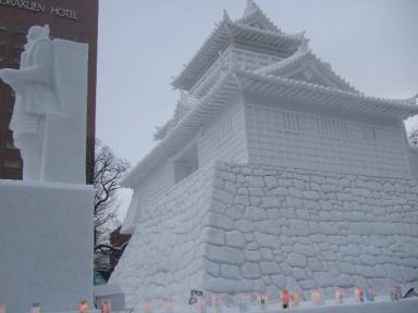 雪像　浜松城２