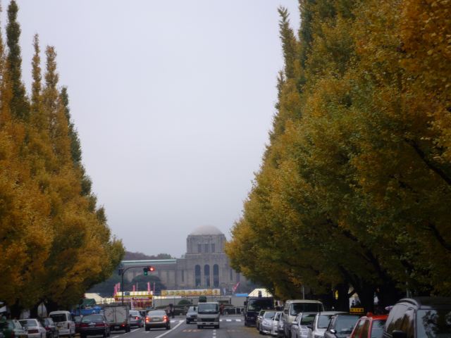 絵画館とイチョウ並木