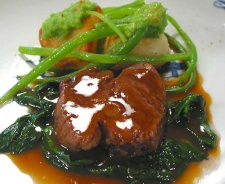 牛ヒレ肉のステーキ