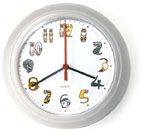 猫時計ホワイト