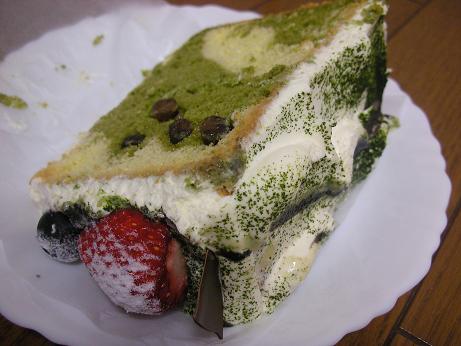 シフォンケーキ専門店の抹茶とゴマのシフォンケーキ
