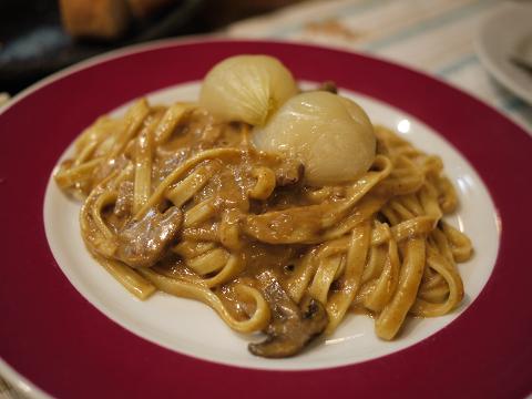 おまかせパスタはカレーソースで