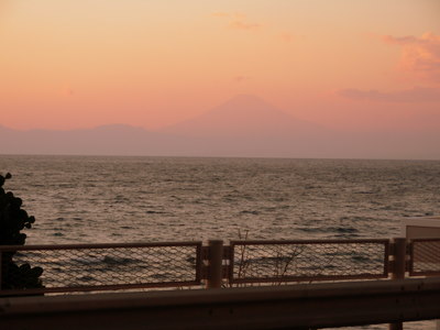 富士山と夕焼け＠葉山