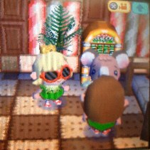 アデちゃん邸にて